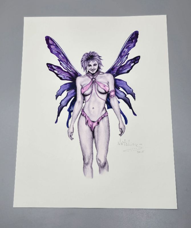 Photo 1 of  Fairy Drawing By NataLious 2005 - Not Framed