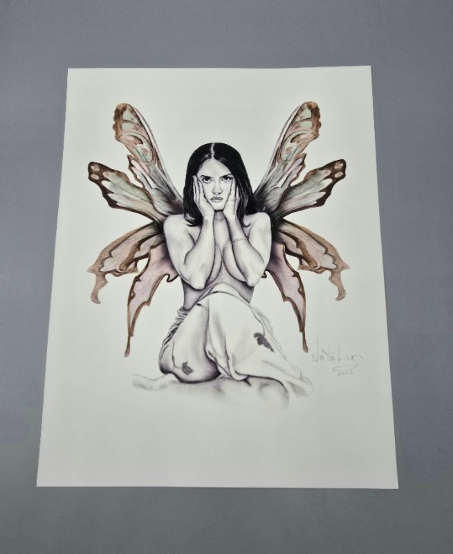 Photo 1 of Fairy Drawing By NataLious 2002  - Not Framed

