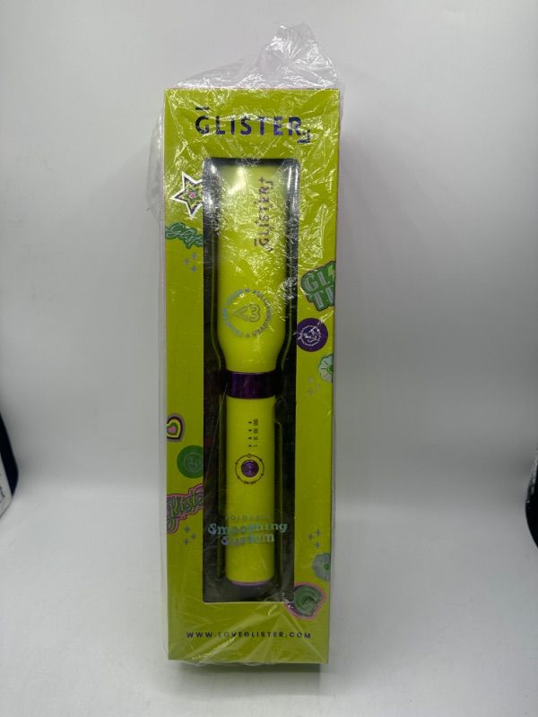 Photo 1 of Glister - Foldable Smoothing System Brush Detangles & Straightens In One Stroke For Sleek Frizz-Free Hair Leaving Hair Shiny & Glossy  Has a Protective Tourmaline Gemstone Thermal Surfacing Temperature Settings Up To 430°F 360° Swivel Cord New