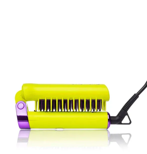 Photo 1 of Glister - Foldable Smoothing System Brush Detangles & Straightens In One Stroke For Sleek Frizz-Free Hair Leaving Hair Shiny & Glossy  Has a Protective Tourmaline Gemstone Thermal Surfacing Temperature Settings Up To 430°F 360° Swivel Cord New