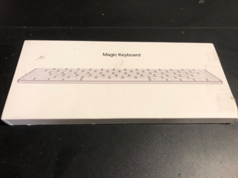 Photo 1 of Apple Magic Keyboard Wireless Bluetooth Rechargeable Works with Mac iPad iPhone US English White