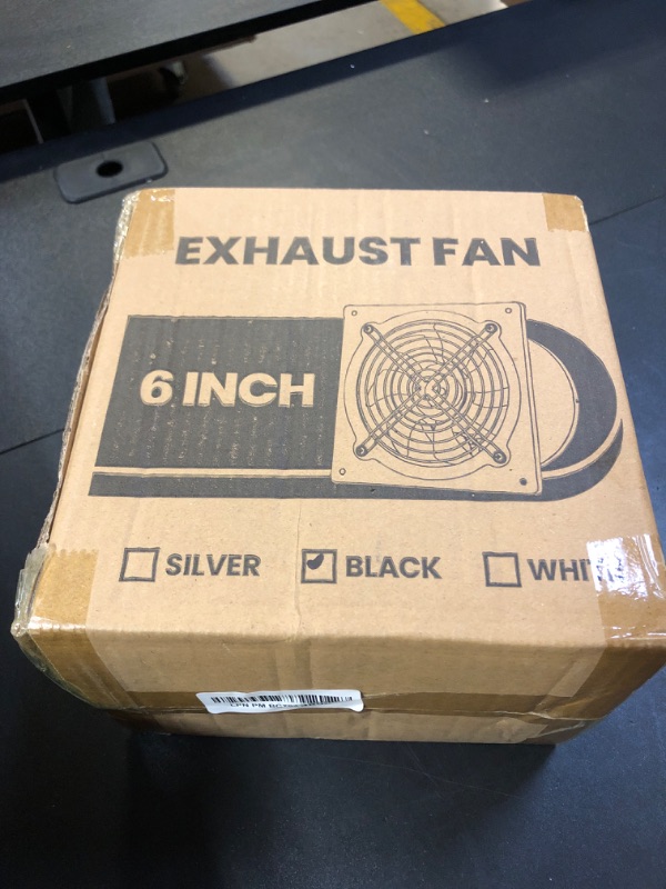Photo 1 of HG Power 6 Inch Exhaust Fan with Switch, Powerful Kitchen Exhaust Fan with Damper, Potable Window Fan, Small Fume Extractor Ventilation Fan for Bathroom, Shop, Smoking Room, Garage