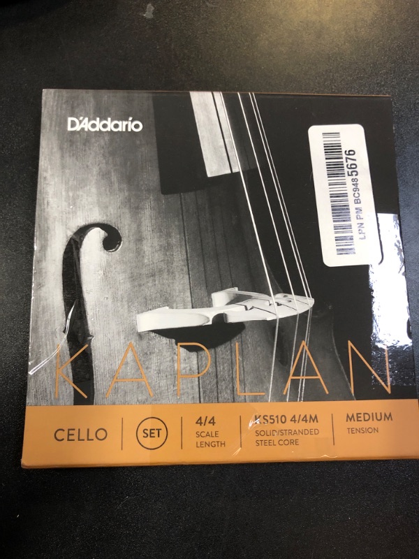 Photo 2 of D'Addario Kaplan Cello Strings - Full Set - KS510 4/4M - Cello Strings - 4/4 Scale, Medium Tension