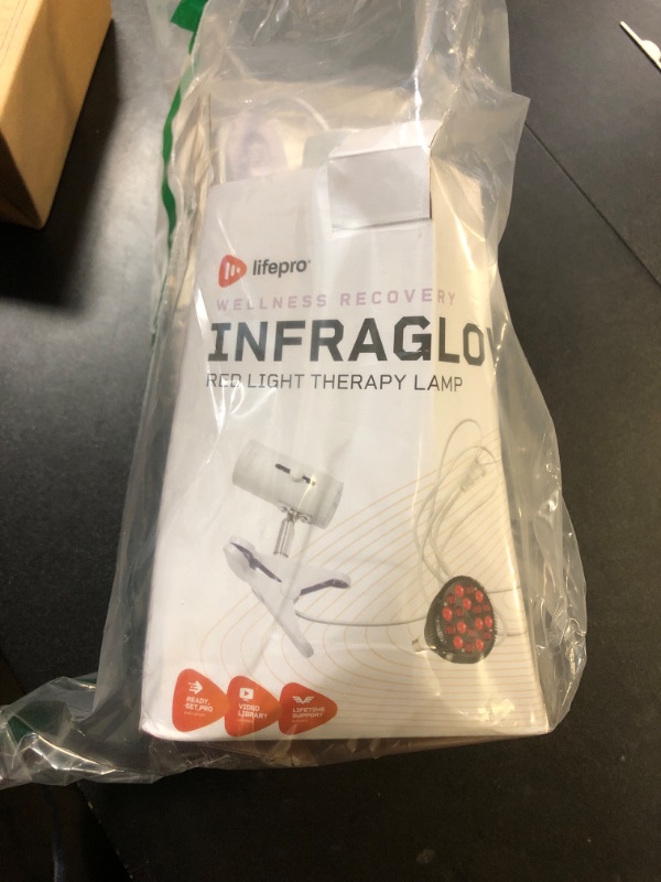 Photo 1 of LifePro InfraGlow NIR & Red Light Therapy Lamp - Infrared Red Light Therapy Bulb with 18 LEDs & Clip-On Lamp - at-Home Red Light Therapy for Body, Chronic Pain Relief, Skin Wellness, & Recovery