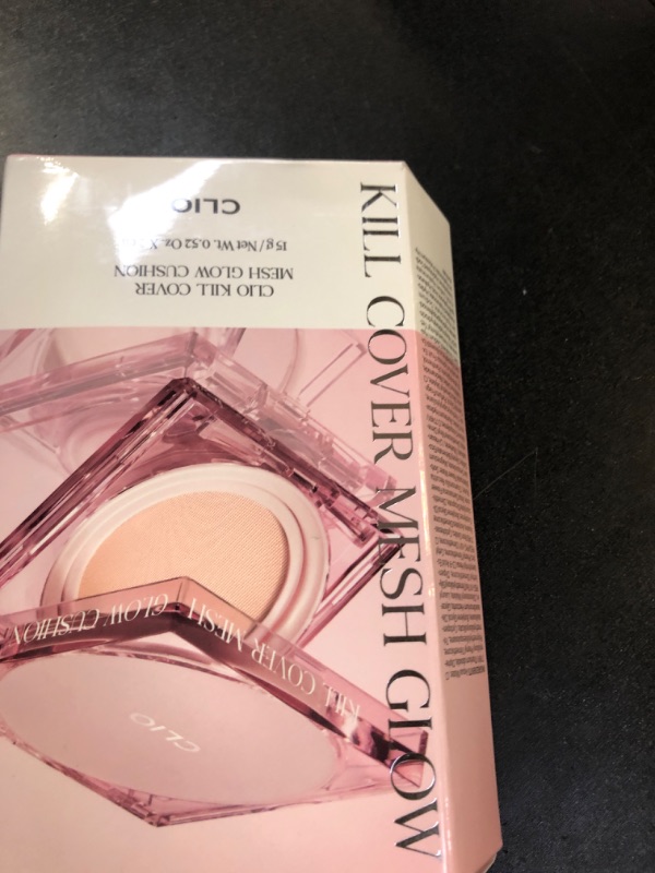 Photo 2 of CLIO Kill Cover Mesh Glow Cushion Foundation ([Refill Included] 15g*2, 24W SAND), Glass Skin, Long-Lasting, Lightweight, Buildable Coverage, Glowy Skin Makeup