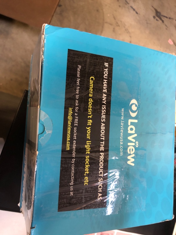 Photo 1 of LaView 4MP Bulb Security Camera 2.4GHz,360° 2K Security Cameras Wireless Outdoor Indoor Full Color Day and Night, Motion Detection, Audible Alarm, Easy Installation, Compatible with Alexa (2 Pack)