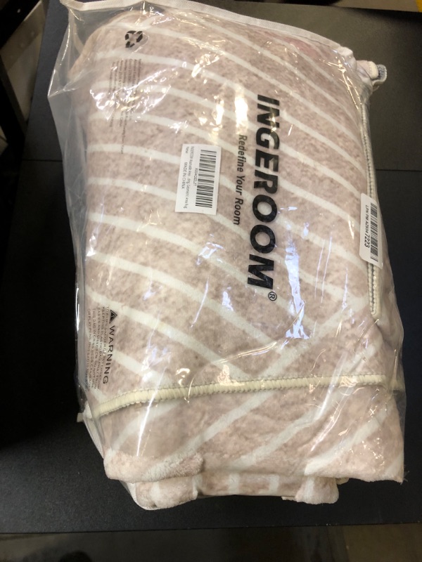Photo 1 of INGEROOM 5x7 Area Rugs for Living Room, Washable Area Rug 5x7 Beige, Modern Design Carpet, Geometric Carpet for Bedroom, Dining Room, Offic, Entryway
