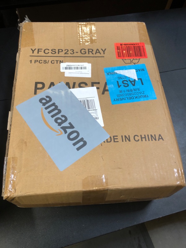 Photo 1 of PAWSFANS Cat Tree Scratching Post,Cat Tower with Perch Bed Scratch for Indoor Cats and Kittens Scratcher,Track Toy Hanging Ball Bursh Gray