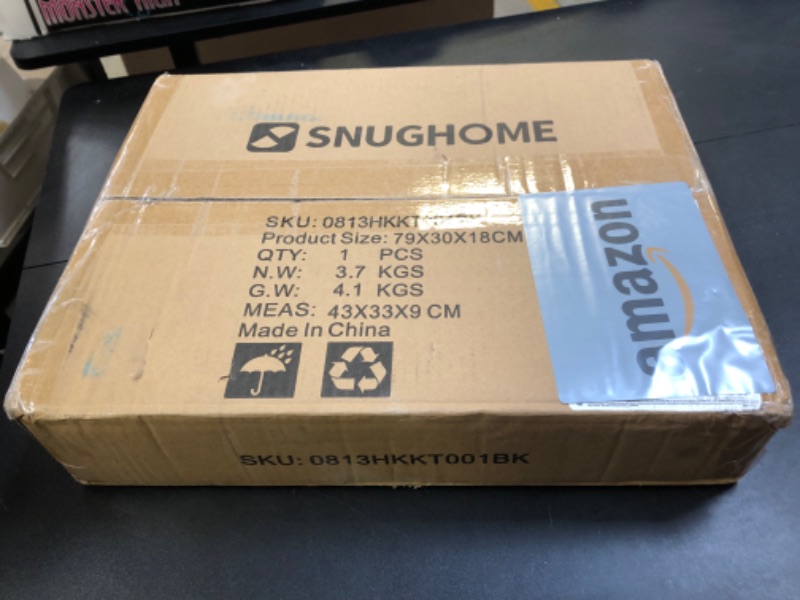 Photo 1 of Snughome Height Adjustable Keyboard Tray Under Desk, Pull Out Keyboard & Mouse Tray with Sturdy C Clamp for L Shaped Table, 26.4''(30.9'' Including Clamps)×11.8'' Slide-Out Computer Keyboard Drawer