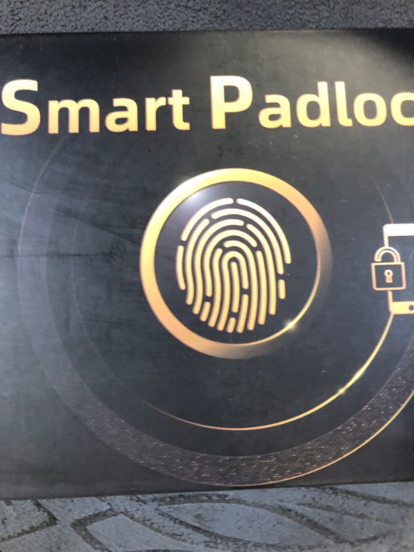 Photo 1 of Pothunder Fingerprint Padlock, Fingerprint Lock with APP, Padlock with Steel Cable Keyless Biometric, Smart Padlock Waterproof Suitable for Gym, Locker, Helmet, Gate, Fence, Luggage