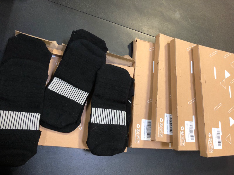 Photo 1 of 15 Pack of Black Arch Support Socks One Size 