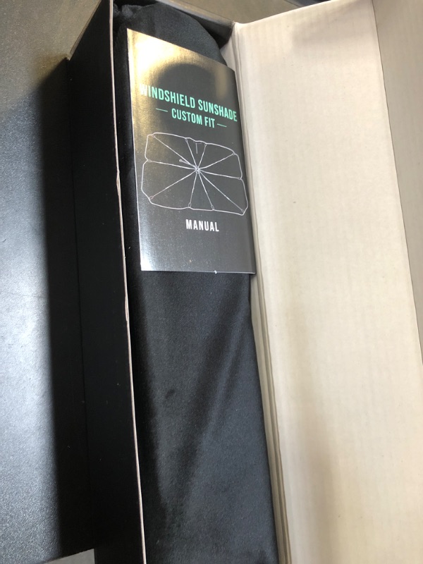 Photo 1 of OtriFowd Foldshade Tesla Model Y & Tesla Model 3 Windshield Sun Shade Umbrella, Retractable Sunshades for Front Window Block UV Rays Heat Keep Cool Protect Interior Easy Installation and Storage