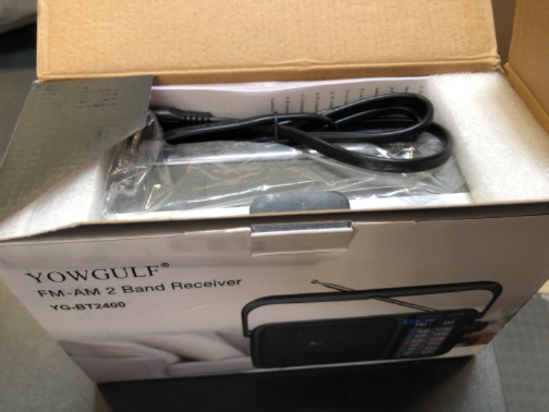 Photo 1 of YOWGULF AM FM Radio with Best Reception,Bluetooth Portable AM FM Transistor Radio,Battery Operated Radio or AC Power,Large Dial,Headphone Jack, Gifts for Seniors Elderly