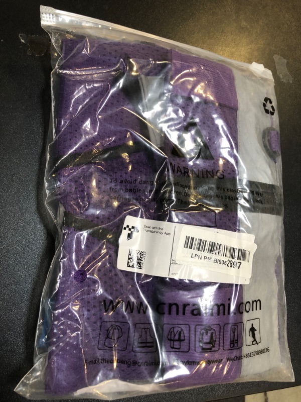 Photo 1 of A-SAFETY High Visibility Mesh Safety Reflective Vest with Pockets and Zipper,Hi Viz Work Vest for Men Women (Purple Mesh XL)