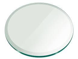 Photo 1 of 54" Inch Round Glass Table Top 1/2" Thick Tempered Beveled Edge by Fab Glass and Mirror