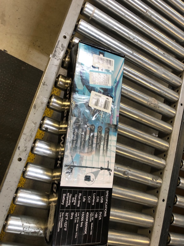 Photo 1 of Rechargeable LED Work Light with Stand, 67" Tall Portable Cordless Work Light 3-head, 8AH Battery, 500/1500/2500 Lumen, 4000/6500K Dimmable Camping Light with Detachable Tripod (Carrying Bag Included)