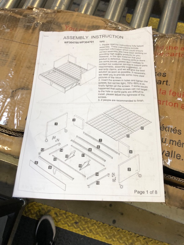 Photo 1 of PLatform Daybed -- BOX 2 OF 2 incomplete set 