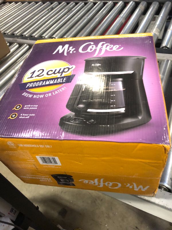 Photo 3 of Mr Coffee 12 Cup Coffee Maker in Black and Chrome 2087908