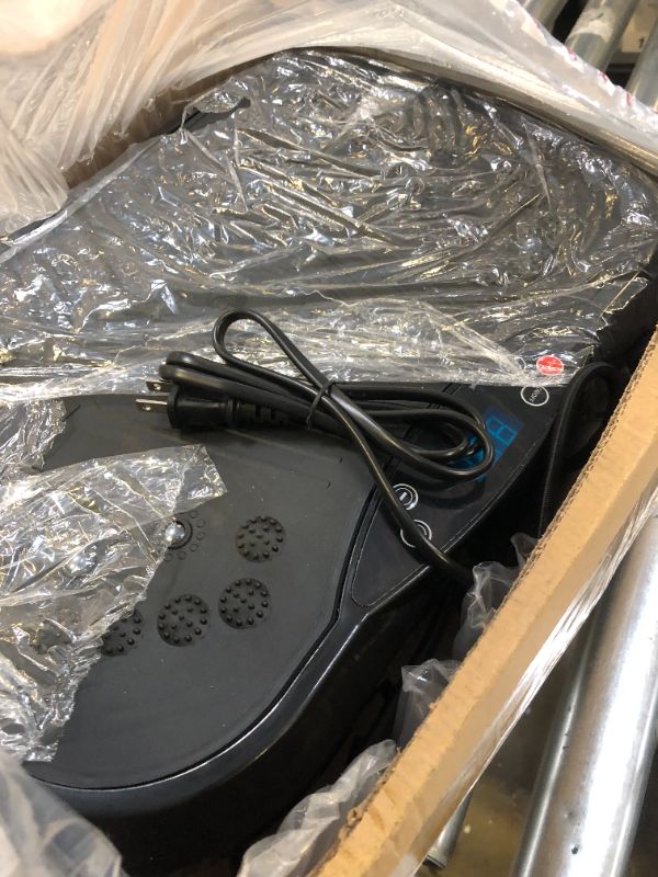 Photo 1 of YOKELE Vibration Plate Exercise Machine - Whole Body Fitness Vibration Platform - Home Training Equipment for Recovery & Wellness & Weight Loss + Resistance Bands + Remote (Black)