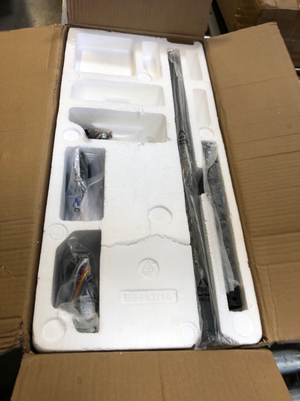 Photo 1 of WINGBO 60" DC Ceiling Fan with Lights and Control, Matte Black Ceiling Fan with Walnut/Walnut Shadowed Reversible Blades, 6-Speed DC Motor, 8 Blade Wood Ceiling Fan for Kitchen Bedroom Living Room