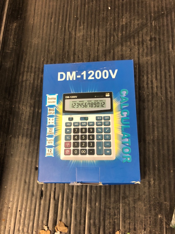 Photo 1 of Desk Calculator 12 Digit Extra Large LCD Display