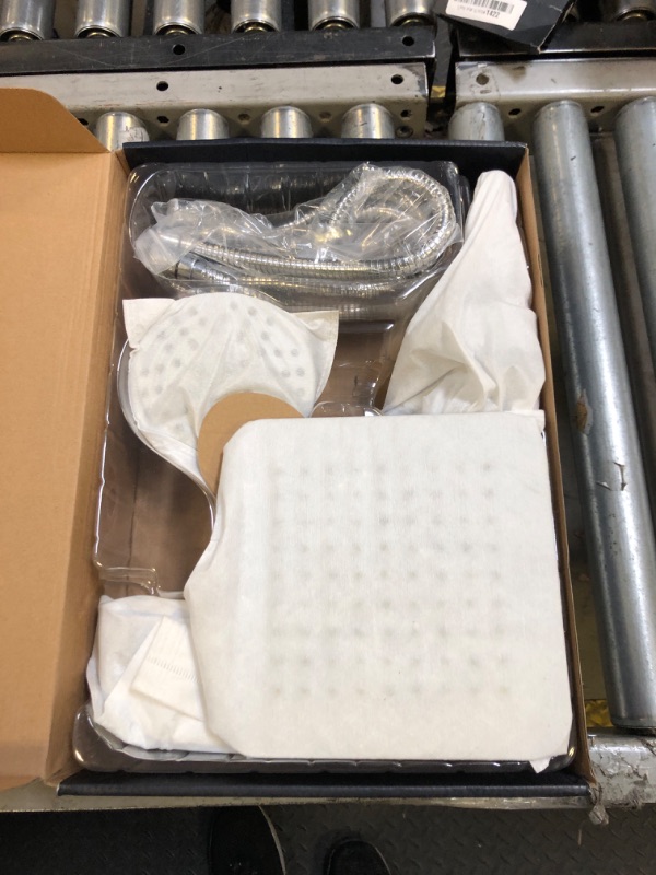 Photo 1 of Ryamen Dual Shower Head Combo, 8'' High Pressure Rain/Rainfall Shower Head,5 Settings Adjustable Handheld Showers,with 15" Height Adjustable Slide Bar,Holder/Hose, Angle Adjustable, Chrome