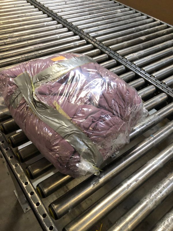 Photo 1 of CLOTHKNOW Purple Full Comforter Set 3Pcs Pale Mauve Bedding Comforter Sets Grape Comforter Full Soft Dusty Purple Full Size Comforter Sets