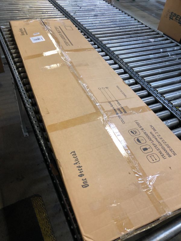 Photo 1 of GameGem Lightweight Aluminum 6 Step Ladder Folding Step Stool Stepladders with Anti-Slip and Wide Pedal for Home and Kitchen Use Space Saving (Black)