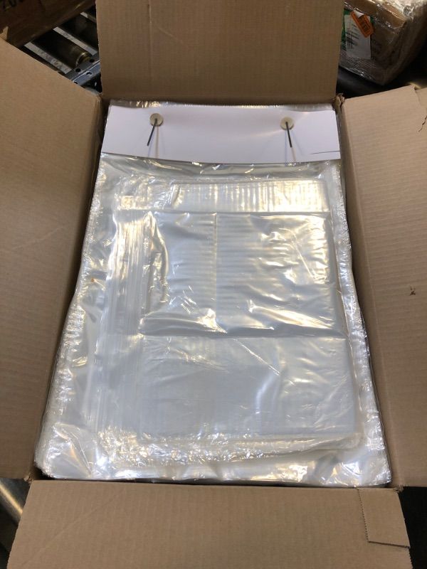 Photo 1 of 1500 COUNT CLEAR POLLY BAGS - 14IN X 20 IN 