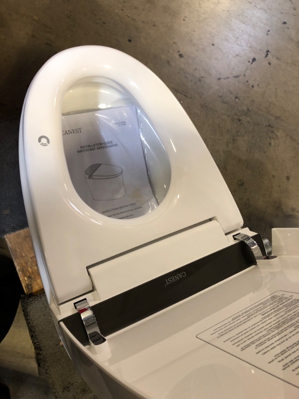 Photo 1 of CANEST Smart Bidet Toilet, Smart Toilet with Bidet Built in, Pump-assisted Flush, Foot Sensor Operation, Warm Water, Heated Seat, Air Dryer, Digital Display (TC-100GE)