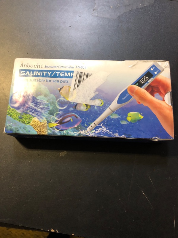 Photo 1 of Saltwater Meter Salinity Meter Digital Water Tester Hydrometer Ideal for Hydroponics Aquarium Fish Pond Aquaculture High Accuracy Pen Type Meter Specific Gravity(SG) Salinity and Temperature 3 in 1