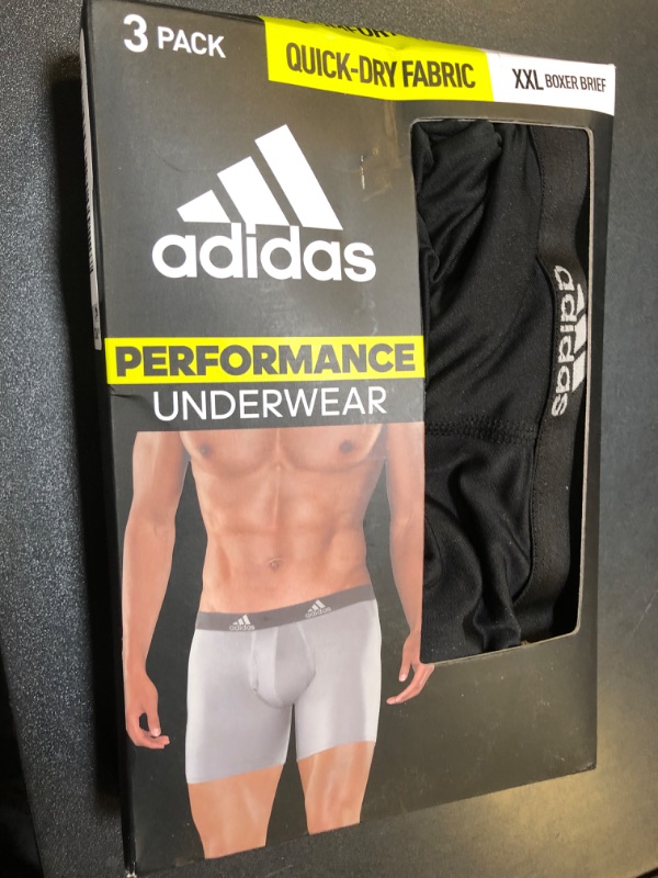 Photo 2 of adidas Men's Performance Boxer Brief Underwear (3-Pack)