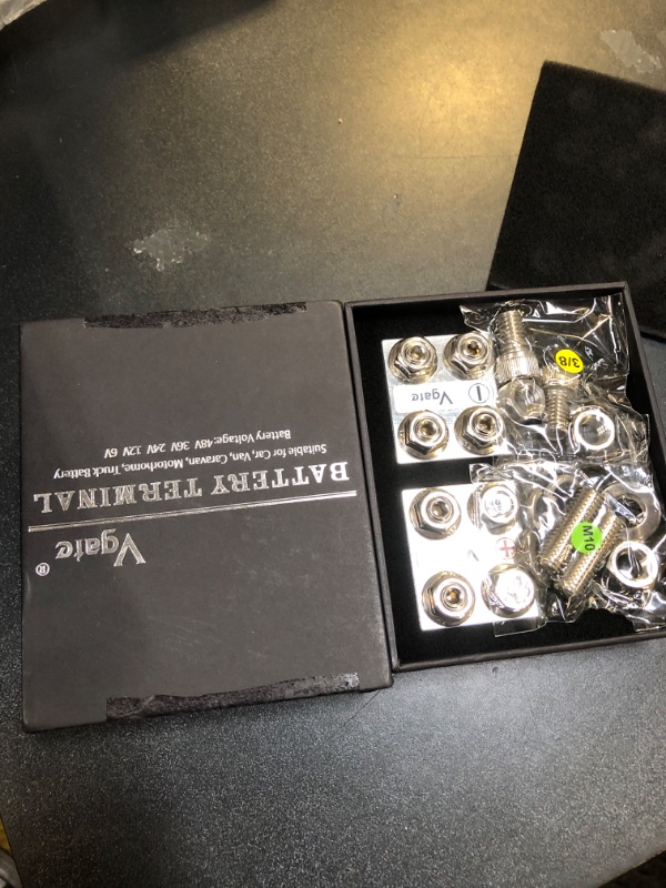 Photo 1 of Vgate 8-Way Battery Terminal Distribution Block for Lithium or AGM Lead-Acid Battery with Bolt Down Ends or Threaded Studs, M10 or 3/8”-16