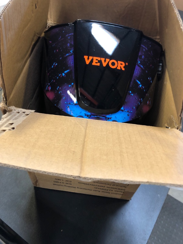 Photo 2 of VEVOR Welding Helmet Auto Darkening Large Viewing with Side View 4.25" x 3.23", Welding Hood True Color, Welding Mask Solar Powered, 4 Arc Sensor, Wide Shade 4-8/9-13 for TIG MIG Arc Weld Grinding