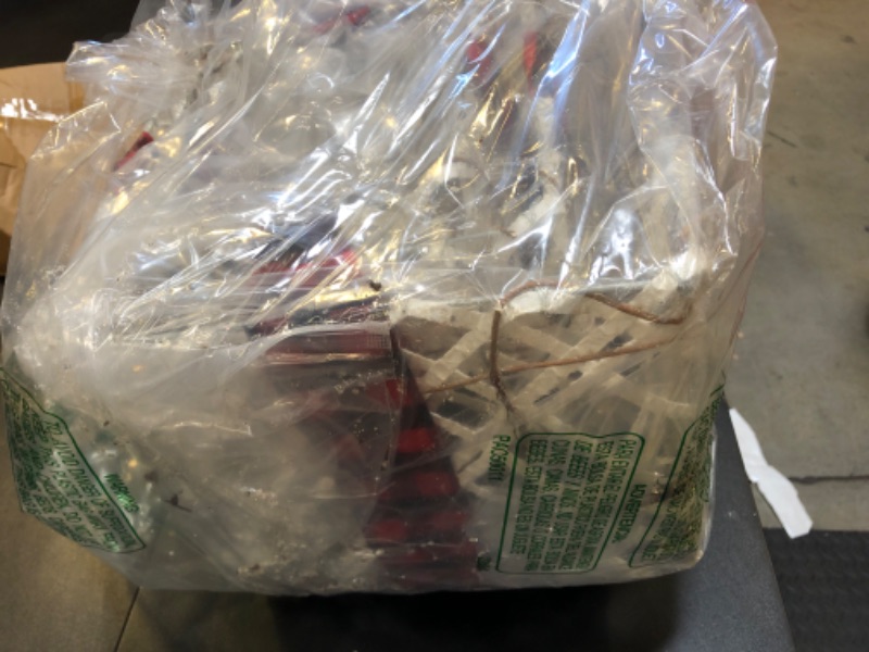 Photo 1 of 3 Set Christmas Lighted Gift Boxes Decorations 16.4 ft LED Strings Light Boxes Xmas Present Boxes with Ribbon Bows for Christmas Tree Party Outdoor Yard Decor (White Hollow)