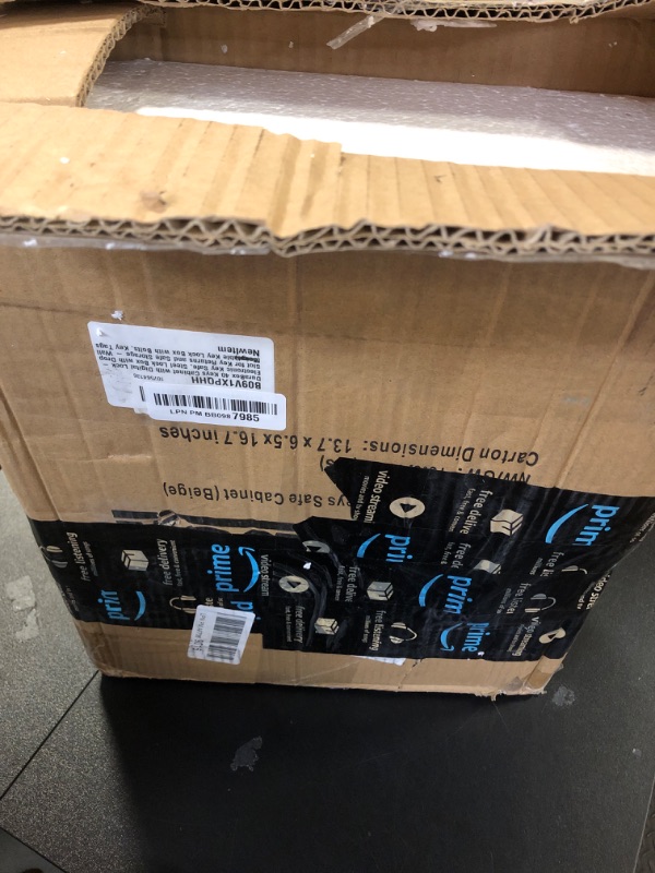 Photo 1 of DuraBox 40 Keys Cabinet with Digital Lock - Electronic Key Safe, Steel Lock Box with Drop Slot for Key Returns and Safe Storage - Wall Mountable Key Lock Box with Bolts, Key Tags (Beige)