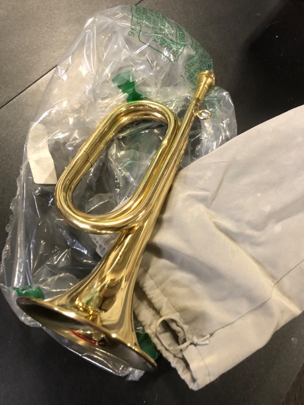 Photo 2 of 1 Pcs Gold Plated Bugle