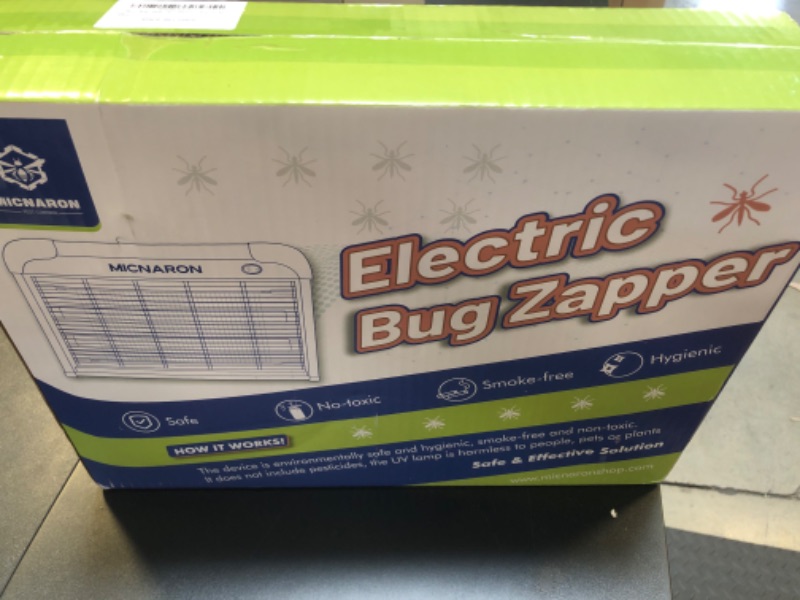 Photo 1 of Fly Trap Indoor Bug Zapper, 2800V Powerful Flying Insect Mosquito Killer w/ 20W Blue Light Attract, Plug-in Pest Control Machine for Moth, Fruit Fly, Fungus Gnat, Garage Bug Catcher