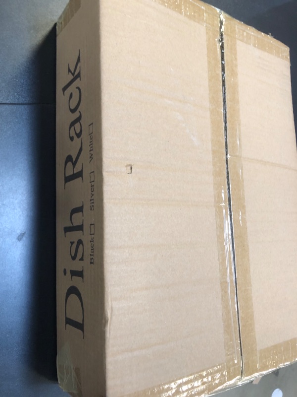 Photo 1 of Dish Drying Rack for Kitchen Counter - Stainless Steel Dish Rack with Drainboard, Large Dish Drainer with Utensil Holder for Sink, Silver