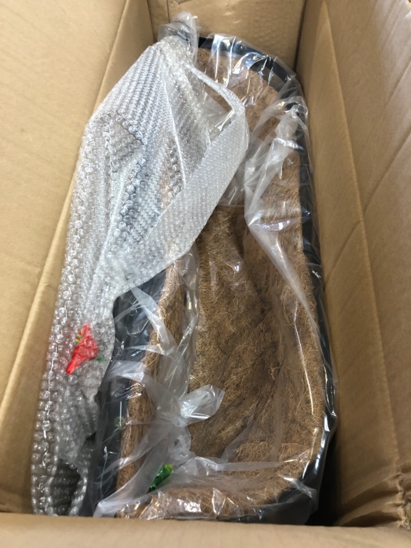 Photo 1 of Sekcen Railing Planter Window Box Deck Balcony Rail Planter 24 Inch for Porch Fence Patio Outdoor 2 Pack