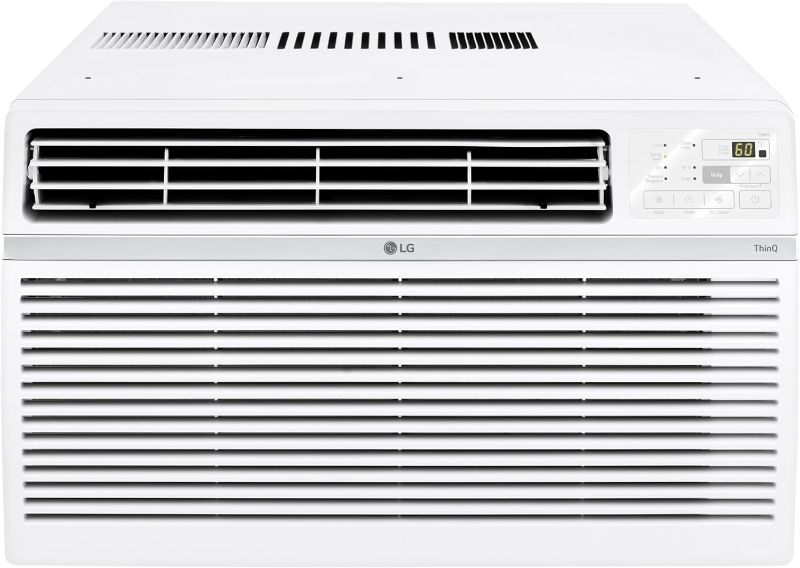 Photo 1 of LG LW1224RSMX Window Conditioner, Wi-Fi Enabled w/Remote, 550 Sq.Ft, 4-Way Air Deflection, 3 Cooling and Fan Speeds, 115V, 12000 BTU, White