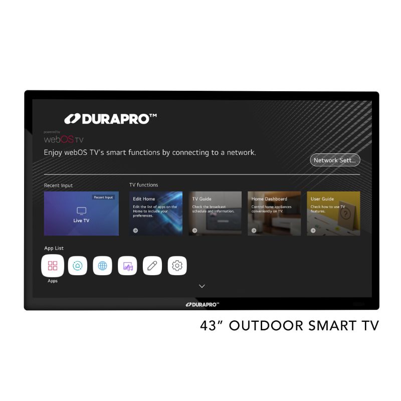 Photo 1 of DuraPro 4K UHD LED 43 Inch Outdoor Smart TV For Partial Sun