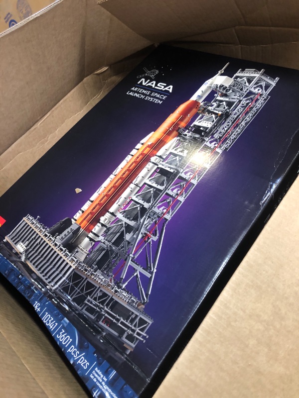 Photo 1 of BOX IS DAMAGE---LEGO Icons NASA Artemis Space Launch System, Home and Office Décor, Space Gift for Adults, DIY Model Building Kit, Fun Project for Adults, Includes an Orion Capsule and Launch Tower, 10341