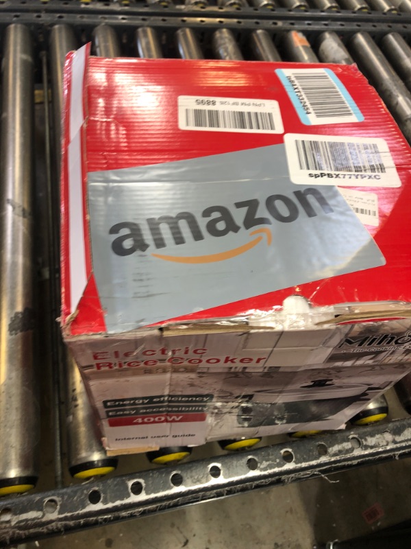 Photo 1 of Rice Cooker, 2L Rice Cooker with Food Steamer, Rice Steamer with Non-Stick Inner Pot Makes Soups, Stews, Grains, Cereals, Keep Warm Feature (Black)