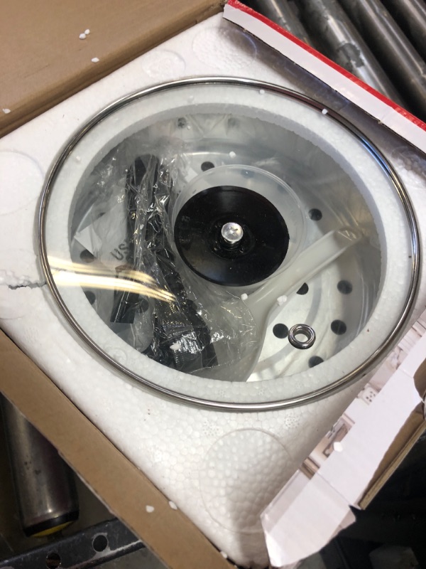 Photo 1 of Rice Cooker, 2L Rice Cooker with Food Steamer, Rice Steamer with Non-Stick Inner Pot Makes Soups, Stews, Grains, Cereals, Keep Warm Feature (Black)