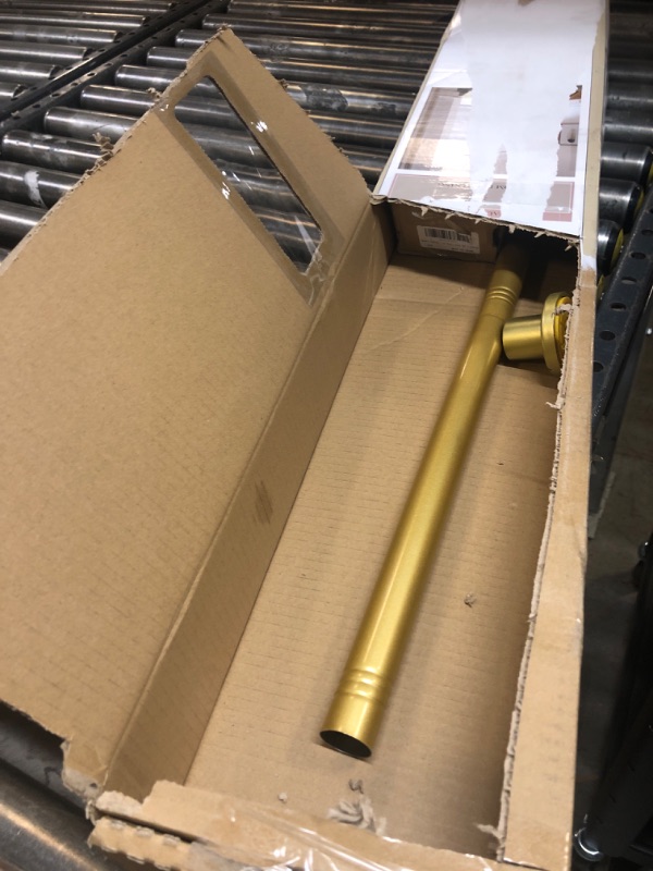 Photo 1 of Shower Curtain Rod Adjustable 32"-80", No Drill Curtain Rod Tension Shower Curtain Rod Stainless Steel Rust Proof Shower Rods for Bathroom Shower Stall, Gold