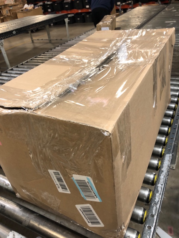 Photo 1 of Drive Medical 13067 Non Tilt Top Overbed Table with Wheels, BedSide Table, Adjustable Overbed Rolling Table, Adjustable Standing Desk or Hospital Tray Table with Secure Height Adjustment, Silver Vein