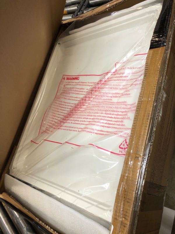 Photo 1 of Baby Changing Table Diaper Changing Tables, Height Ajustable Nursery Changing and Dressing Table Station with Changing Pad Storage Rack Pockets for Newborns Babies and Infants, White