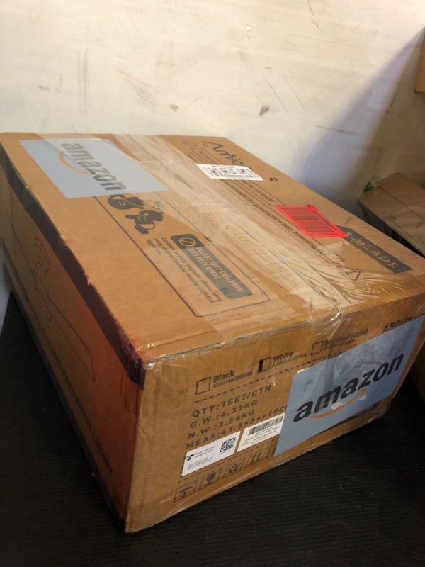 Photo 1 of Amico Ceiling Fans with Lights, 42 inch Low Profile Ceiling Fan with Light and Remote Control, Flush Mount, Reversible, 3CCT, Dimmable, Noiseless, White Ceiling Fan for Bedroom, Indoor/Outdoor Use