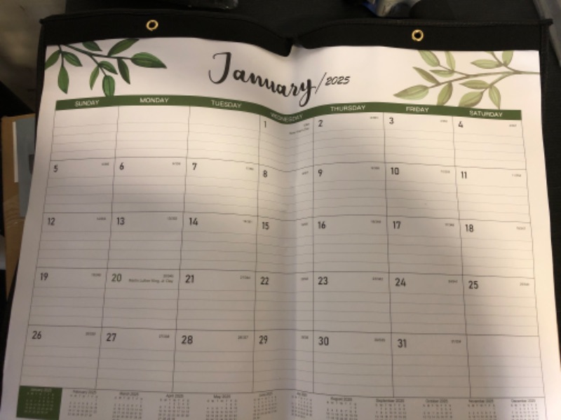 Photo 2 of 2025 Desk Calendar - Large Desk Calendar 2025 from Jan. 2025 - Dec. 2025, 2025 Desk Calendar Large 22 x 17, Desk/Wall Calendar for Planning in Office or Home